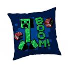 Vankúšik Minecraft Jolly Boom , Barva - Tmavo modrá , Rozměr textilu - 40x40