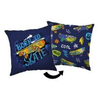 Polštářek Skate  Polyester, 40/40 cm , Barva - Tmavo modrá , Rozměr textilu - 40x40