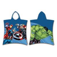 Pončo Avengers Hero , Barva - Zeleno-modrá , Rozměr textilu - 50x115