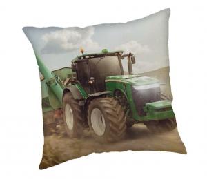 Obliečka na vankúšik Traktor green , Barva - Zelená , Rozměr textilu - 40x40