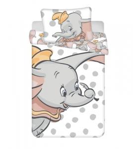 Obliečky do postieľky Dumbo dots baby , Barva - Bílo-šedá , Rozměr textilu - 100x135
