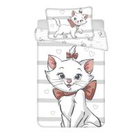Obliečky do postieľky Mačička Marie Bow baby , Barva - Biela , Rozměr textilu - 100x135