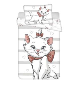 Obliečky do postieľky Mačička Marie Bow baby , Barva - Biela , Rozměr textilu - 100x135