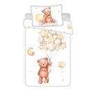 Obliečky do postieľky Macko Cute baby , Barva - Bílo-hnědá , Rozměr textilu - 100x135