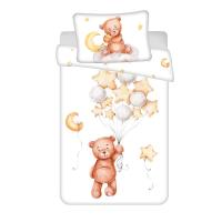 Obliečky do postieľky Macko Cute baby , Barva - Bílo-hnědá , Rozměr textilu - 100x135