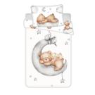 Obliečky do postieľky Macko Ribbon baby , Barva - Béžová , Rozměr textilu - 100x135