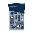 Obliečky Minecraft Emblematic , Barva - Tmavo modrá , Rozměr textilu - 140x200