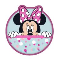 Tvarovaný mikroplyšový vankúšik Minnie Dots , Barva - Zelená