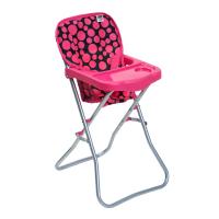 Jedálenská stolička pre bábiky Playtech Dorotka , Barva - Ružová