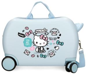 Kufor na kolieskach Hello Kitty You are cute , Barva - Světlo modrá