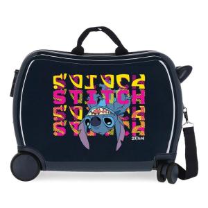 Kufor na kolieskach Lilo and Stitch Face Down navy , Barva - Tmavo modrá