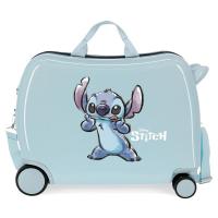 Kufor na kolieskach Lilo and Stitch Face MAXI , Barva - Světlo modrá