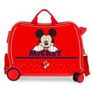 Kufor na kolieskach Mickey Happy MAXI , Barva - Červená
