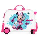 Kufor na kolieskach Minnie Good Mood MAXI , Barva - Bílo-růžová