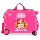 Kufor na kolieskach Labková Patrola Happy , Barva - Malinová
