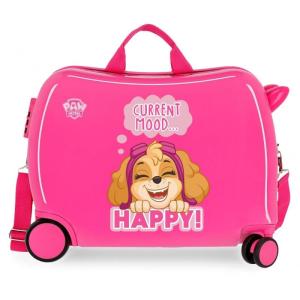 Kufor na kolieskach Labková Patrola Happy , Barva - Malinová