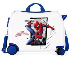 Kufor na kolieskach Spiderman Action MAXI , Barva - Bielo-modrá