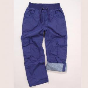 Nohavice chlapčenské s podšívkou , Barva - Modrá