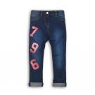 Nohavice džínsové s elasténom Čísla , Velikost - 98/104 , Barva - Modrá