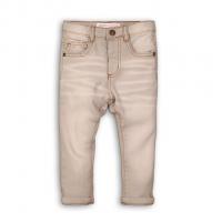 Nohavice džínsové s elasténom , Velikost - 68/74 , Barva - Béžová