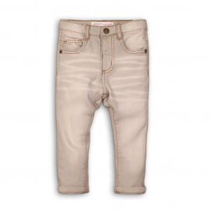 Nohavice džínsové s elasténom , Velikost - 68/74 , Barva - Béžová