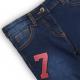 Nohavice džínsové s elasténom Čísla , Velikost - 98/104 , Barva - Modrá-2