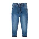 Nohavice podšité džínsové s elastanom , Velikost - 80/86 , Barva - Modrá