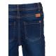Nohavice podšité džínsové s elastanom , Velikost - 80/86 , Barva - Tmavo modrá-2