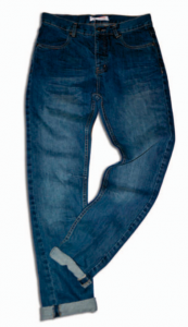 Riflové nohavice , Velikost - 158 , Barva - Modrá