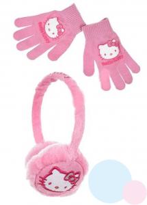Klapky na uši a rukavice Hello Kitty