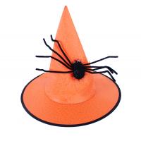 Klobúk Halloween s pavúkom , Barva - Oranžová