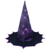 Klobúk čarodejnice - Halloween , Barva - Čierna