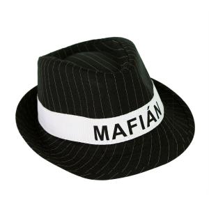 Klobúk s nápisom mafián