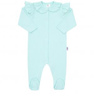 Overal New Baby Stripes , Velikost - 68 , Barva - Světlo modrá