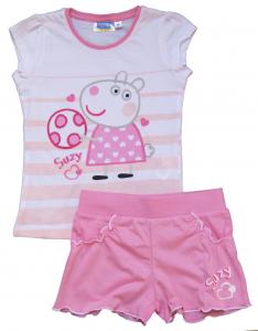 Tričko a kraťasy Peppa Pig , Barva - Ružovo-biela