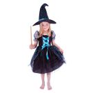 Kostým čarodejnice Agáta - Halloween , Velikost - S , Barva - Černo-modrá