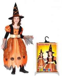 Kostým Čarodějnice/Halloween , Barva - Oranžová