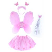 Kostým Kvetinka s krídlami , Barva - Ružová