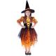 Kostým oranžová čarodejnica - Halloween s klobúkom , Velikost - M , Barva - Oranžová-1