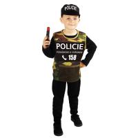 Kostým Polícia e-obal , Velikost - S , Barva - Čierna