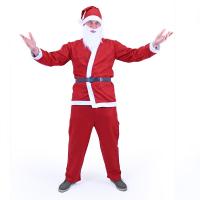 Kostým Santa Claus (bez fúzov) pre dospelých , Barva - Červená