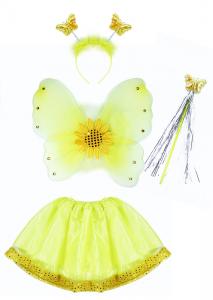 Kostým Slnečnica s krídlami , Barva - Žltá