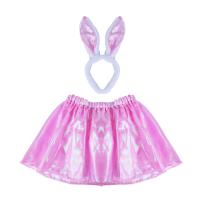 Kostým tutu sukne s čelenkou zajačik , Barva - Ružová