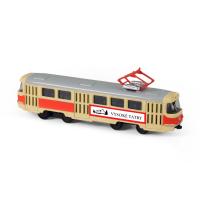 Kovová retro tramvaj 16 cm VYSOKÉ TATRY , Barva - Biela