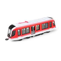 Kovová tramvaj červená 20 cm , Barva - Červená