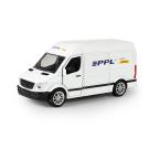 Kovové auto PPL s otevíracími dveřmi 12 cm , Barva - Biela