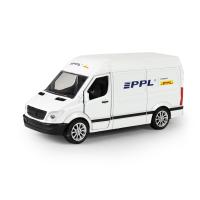 Kovové auto PPL s otevíracími dveřmi 12 cm , Barva - Biela