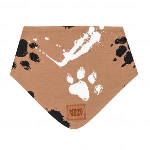 Šatka na krk New Baby Paw , Velikost - S , Barva - Hnedá