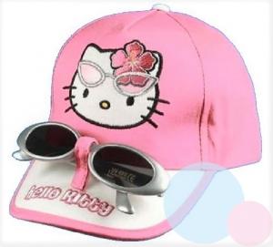 Kšiltovka a brýle Hello Kitty , Barva - Ružová