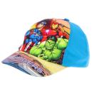ŠILTOVKA AVENGERS Hulk, Iron man, Captain America , Velikost čepice - 53 , Barva - Světlo modrá